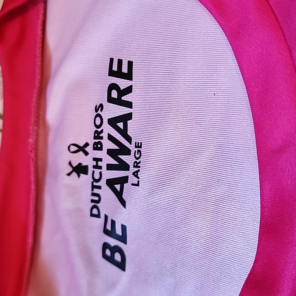 Dutch Bros Pink and Black Ombre Tee - Picture 5 of 7